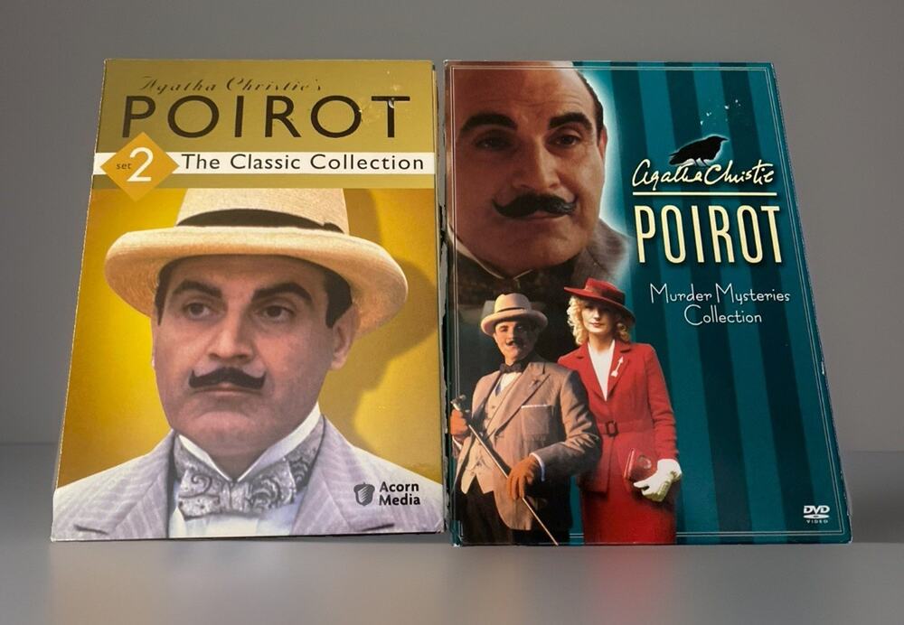 Agatha Christie's Poirot 4 Murder Mysteries DVD plus Set 2 Classic Collection